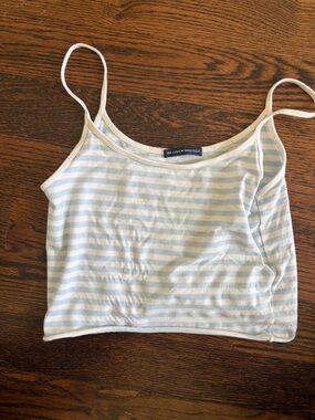 Brandy Melville Pale Blue & White Striped Camisole